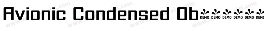 Avionic Condensed Ob字体转换